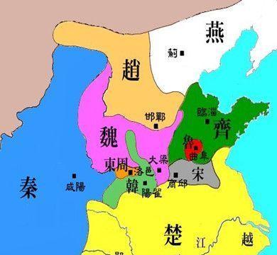 戰(zhàn)國(guó)七雄地圖分布高清圖