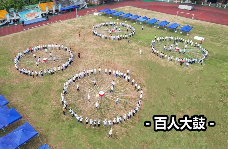 百人大鼓團建